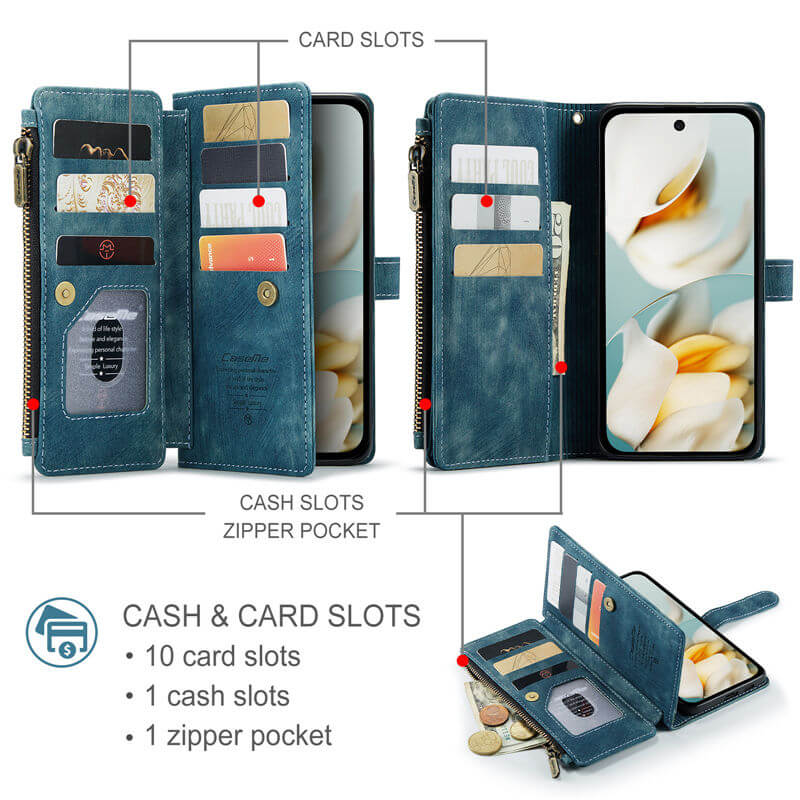 CaseMe Google Pixel 9A Wallet Case with Wrist Strap