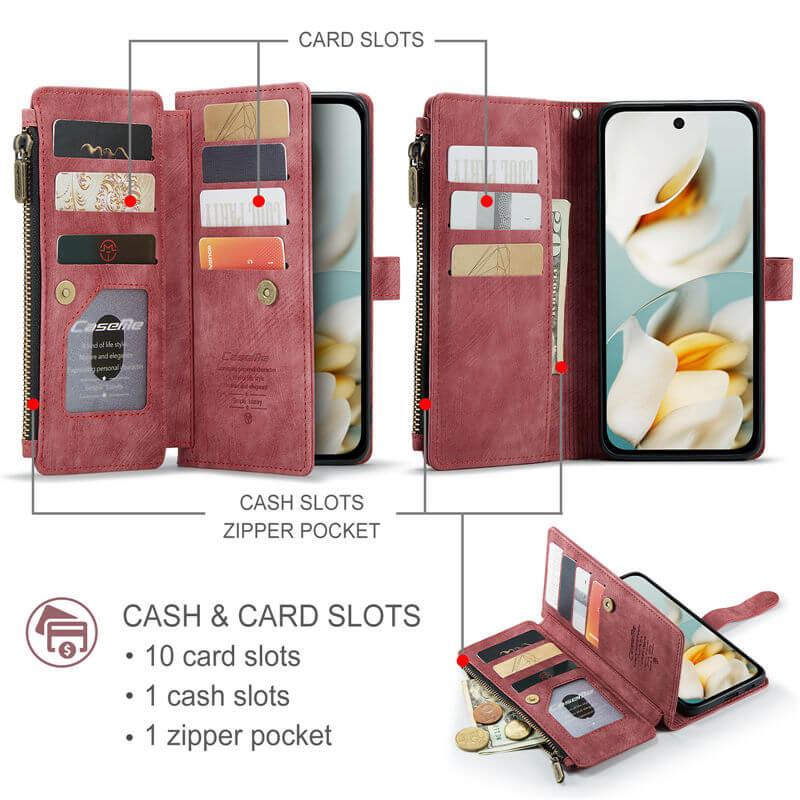 CaseMe Google Pixel 9A Wallet Case with Wrist Strap