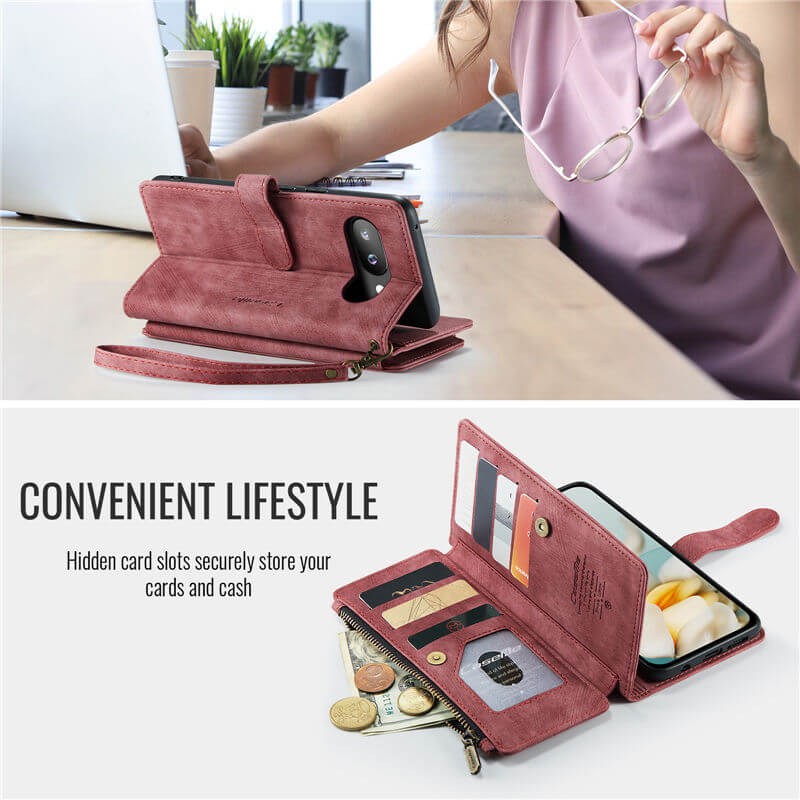 CaseMe Google Pixel 9A Wallet Case with Wrist Strap