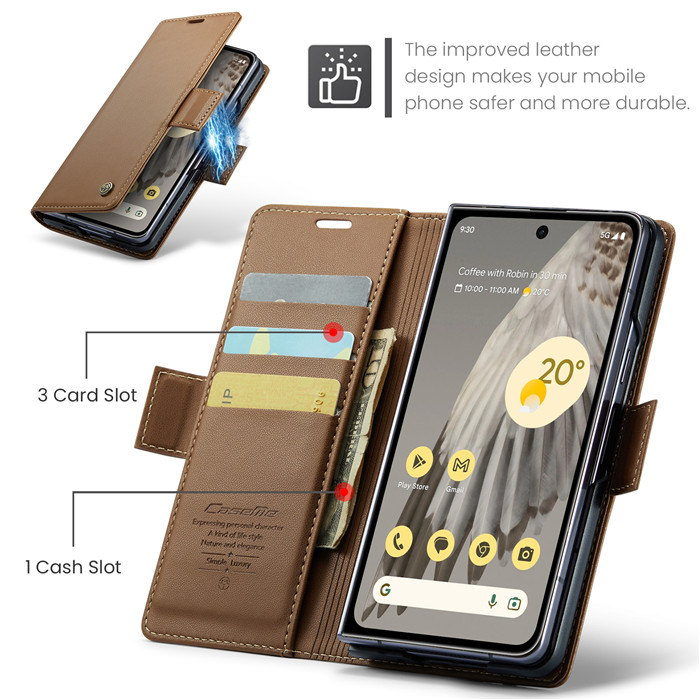 CaseMe Samsung Galaxy Z Fold 5 Wallet RFID Blocking Case