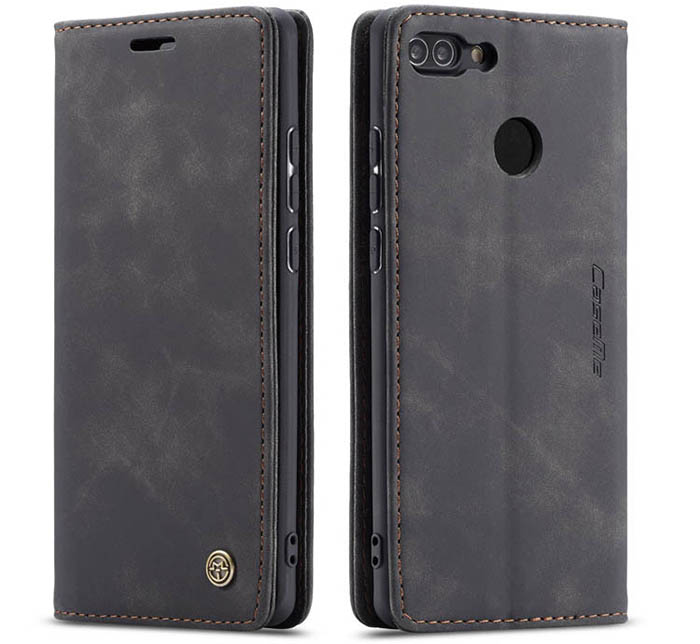 CaseMe Huawei P Smart Retro Wallet Kickstand Magnetic Flip Leather Case