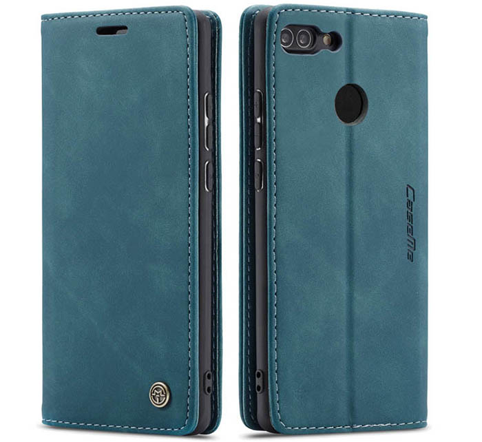 CaseMe Huawei P Smart Retro Wallet Kickstand Magnetic Flip Leather Case