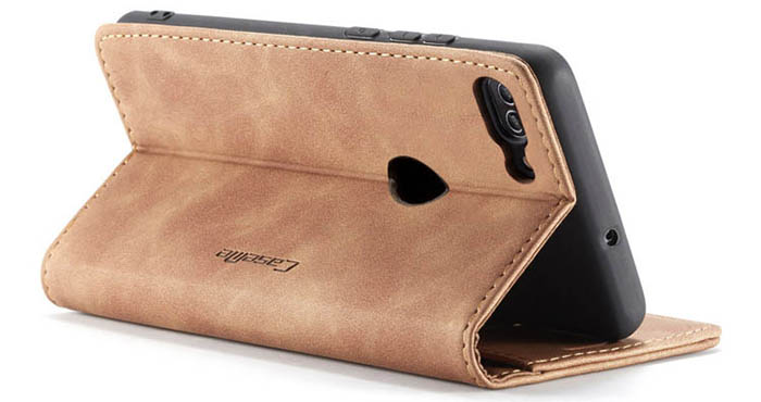 CaseMe Huawei P Smart Retro Wallet Kickstand Magnetic Flip Leather Case