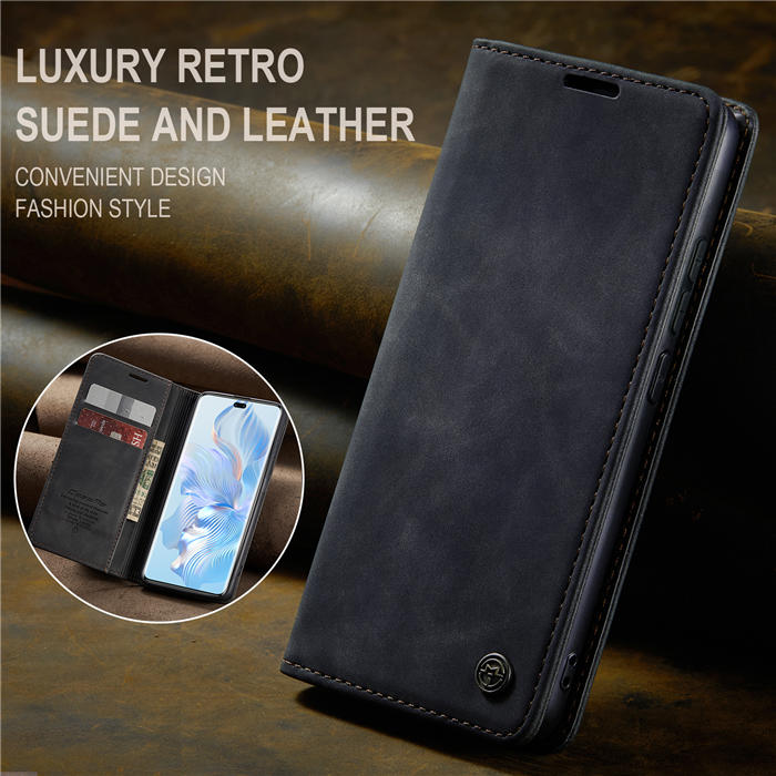 CaseMe Honor 80 Pro Wallet Suede Leather Case