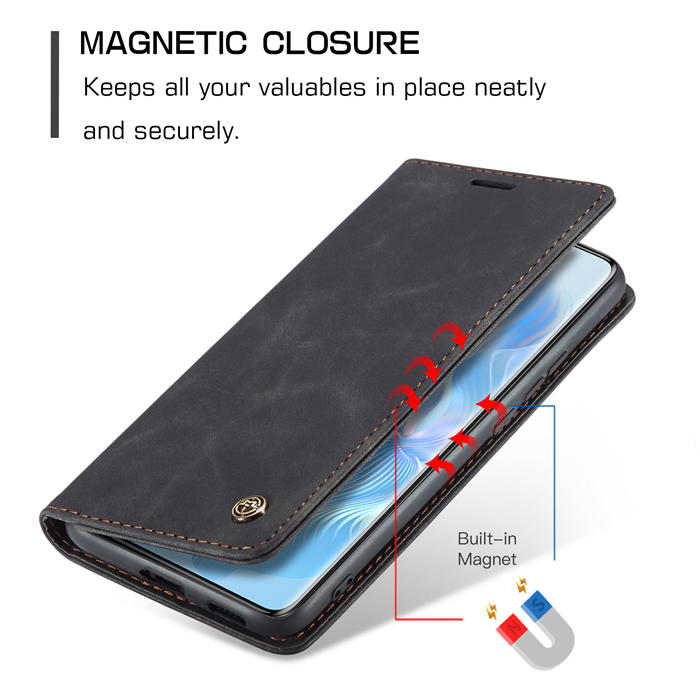 CaseMe Honor 80 Pro Wallet Suede Leather Case