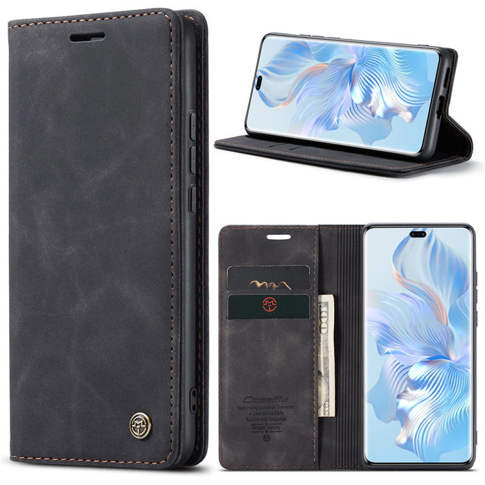 CaseMe Honor 80 Pro Wallet Suede Leather Case