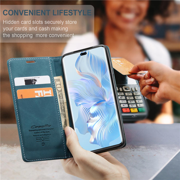 CaseMe Honor 80 Pro Wallet Suede Leather Case