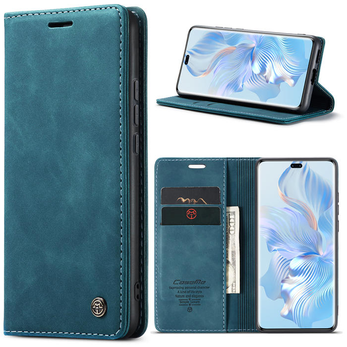 CaseMe Honor 80 Pro Wallet Suede Leather Case