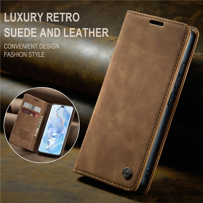 CaseMe Honor 80 Pro Wallet Suede Leather Case