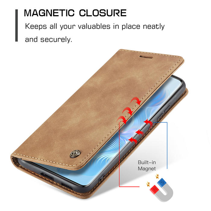 CaseMe Honor 80 Pro Wallet Suede Leather Case