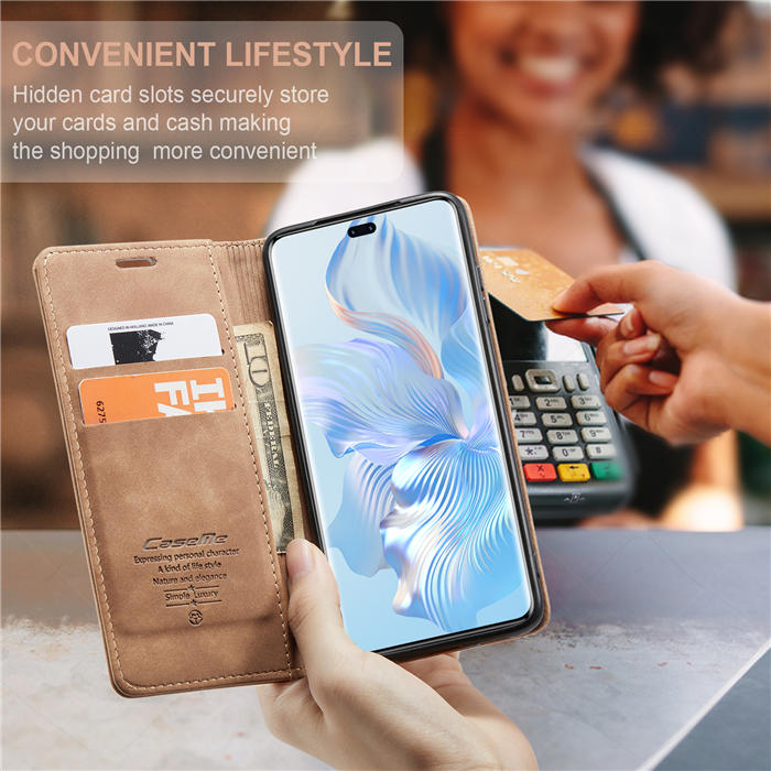 CaseMe Honor 80 Pro Wallet Suede Leather Case