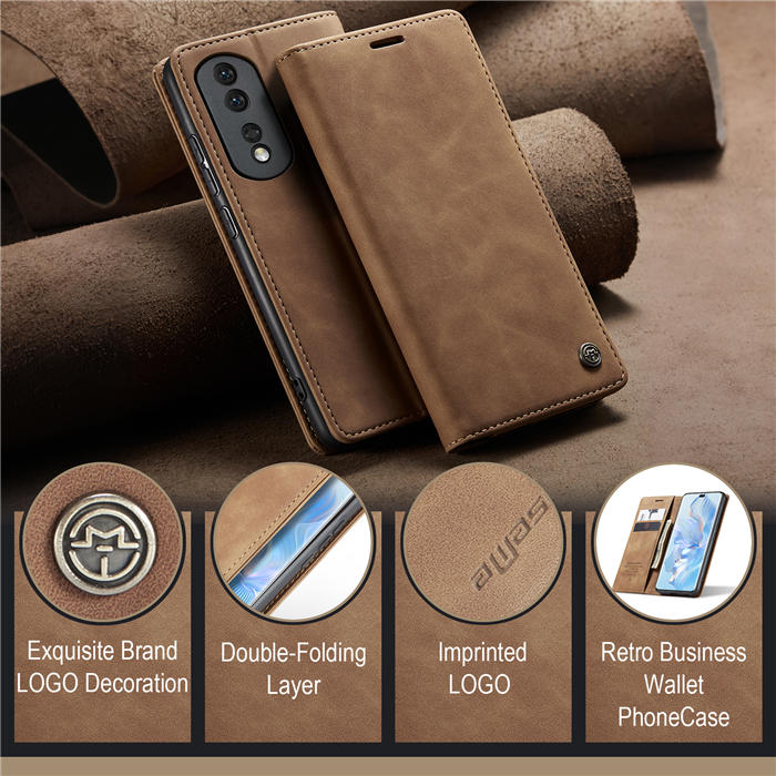 CaseMe Honor 80 Pro Wallet Suede Leather Case