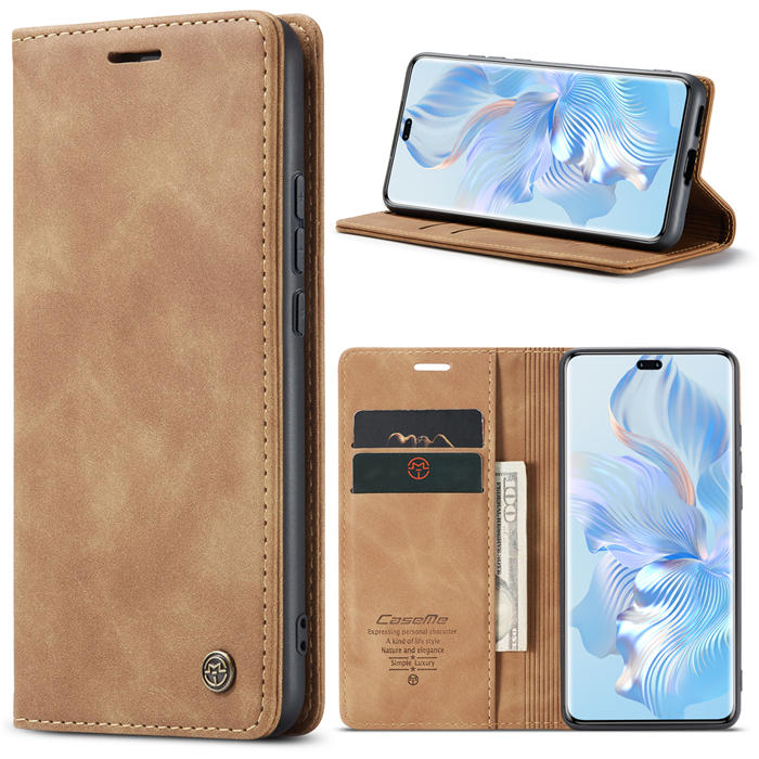 CaseMe Honor 80 Pro Wallet Suede Leather Case