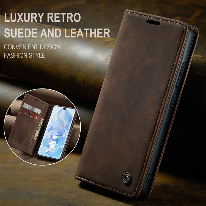 CaseMe Honor 80 Pro Wallet Suede Leather Case