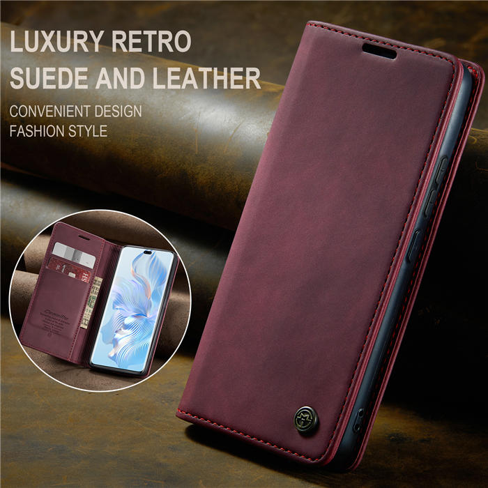 CaseMe Honor 80 Pro Wallet Suede Leather Case