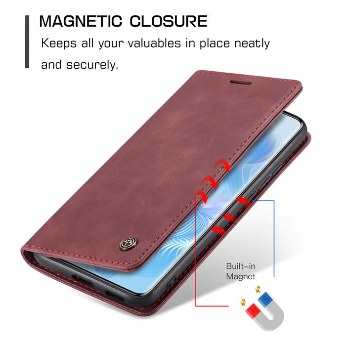 CaseMe Honor 80 Pro Wallet Suede Leather Case