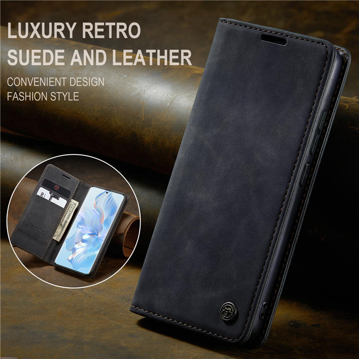 CaseMe Honor 80 Wallet Suede Leather Case