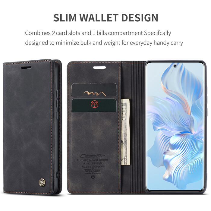 CaseMe Honor 80 Wallet Suede Leather Case