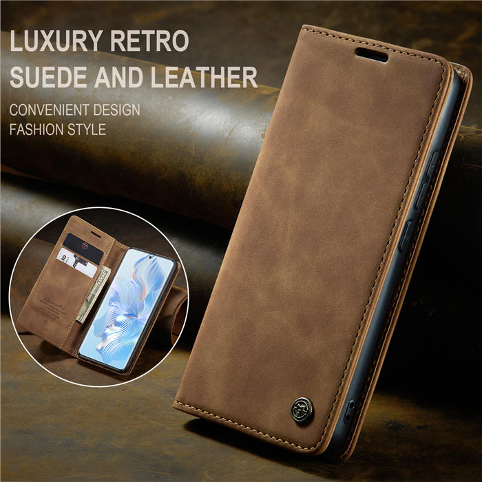 CaseMe Honor 80 Wallet Suede Leather Case