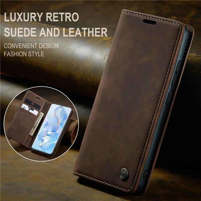 CaseMe Honor 80 Wallet Suede Leather Case