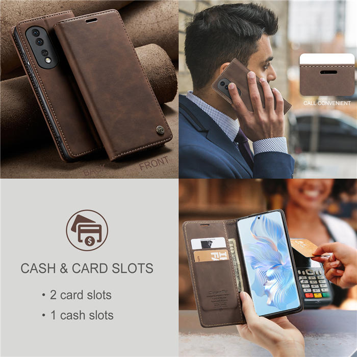 CaseMe Honor 80 Wallet Suede Leather Case