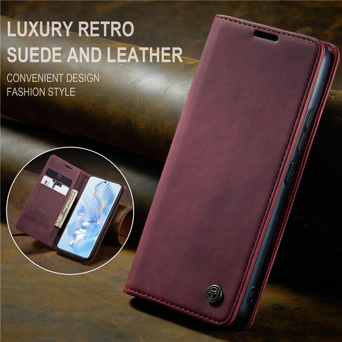 CaseMe Honor 80 Wallet Suede Leather Case