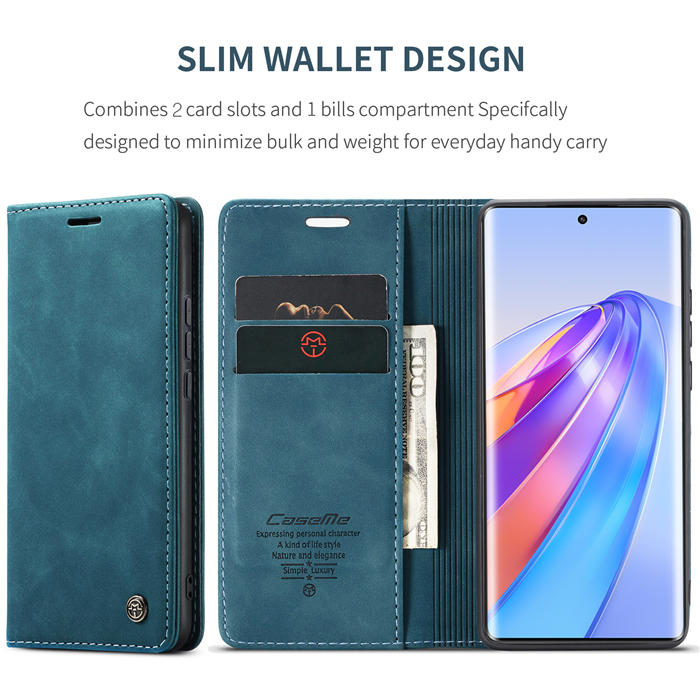 CaseMe Honor X40 Wallet Suede Leather Case