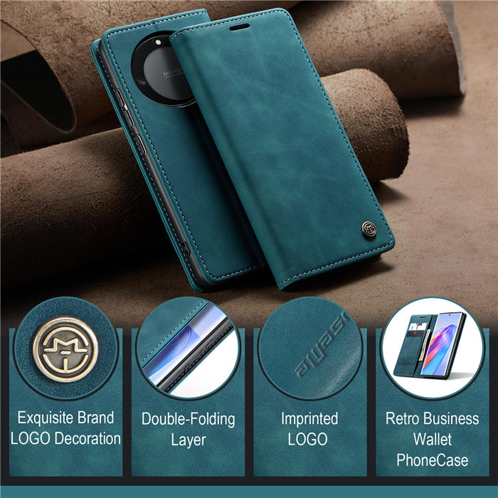 CaseMe Honor X40 Wallet Suede Leather Case