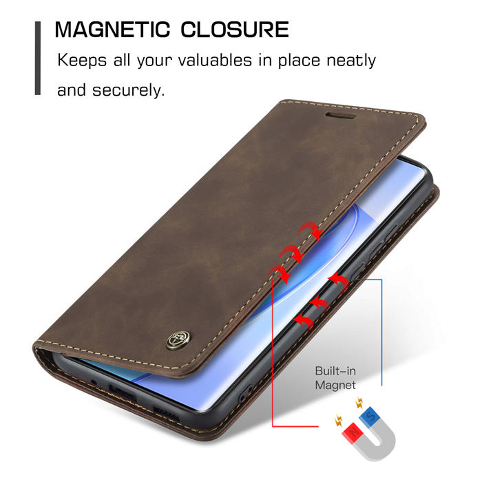 CaseMe Honor X40 Wallet Suede Leather Case