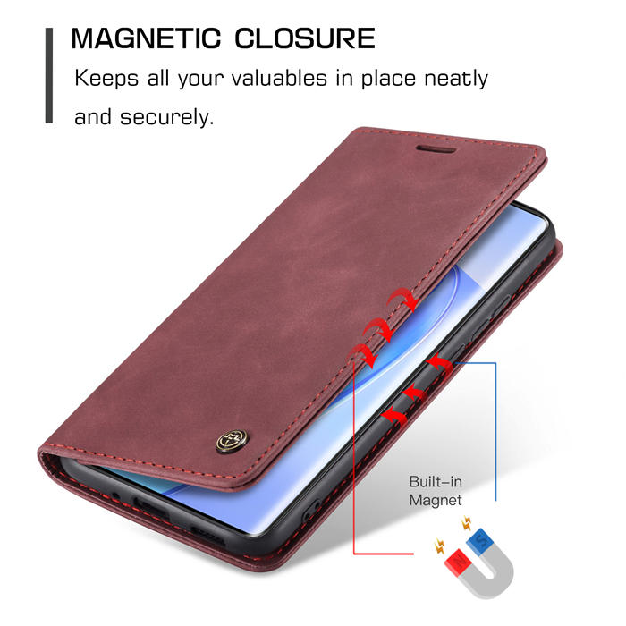 CaseMe Honor X40 Wallet Suede Leather Case