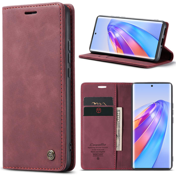 CaseMe Honor X40 Wallet Suede Leather Case