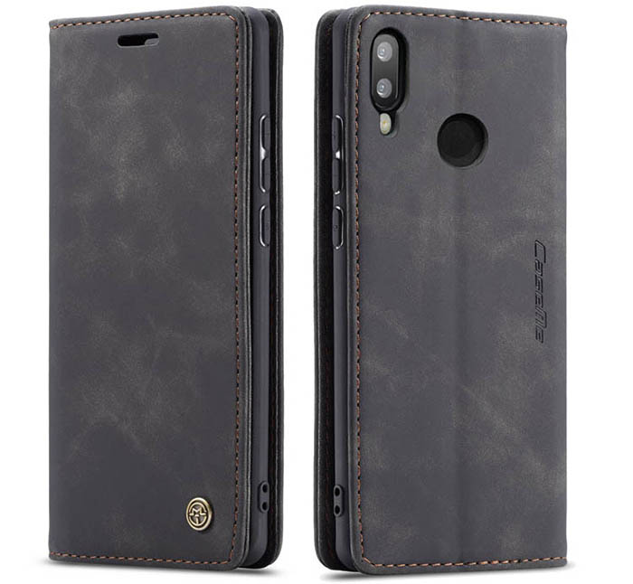 CaseMe Huawei P Smart 2019 Retro Wallet Kickstand Magnetic Flip Leather Case