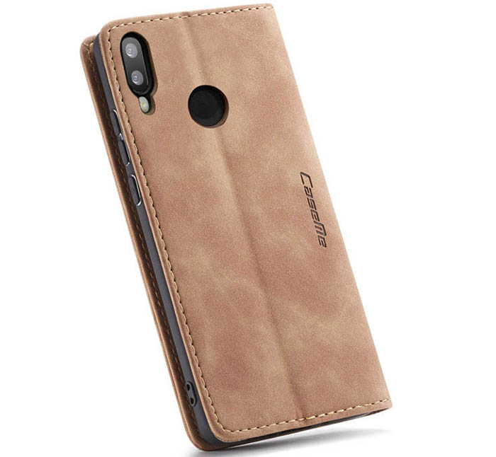 CaseMe Huawei P Smart 2019 Retro Wallet Kickstand Magnetic Flip Leather Case