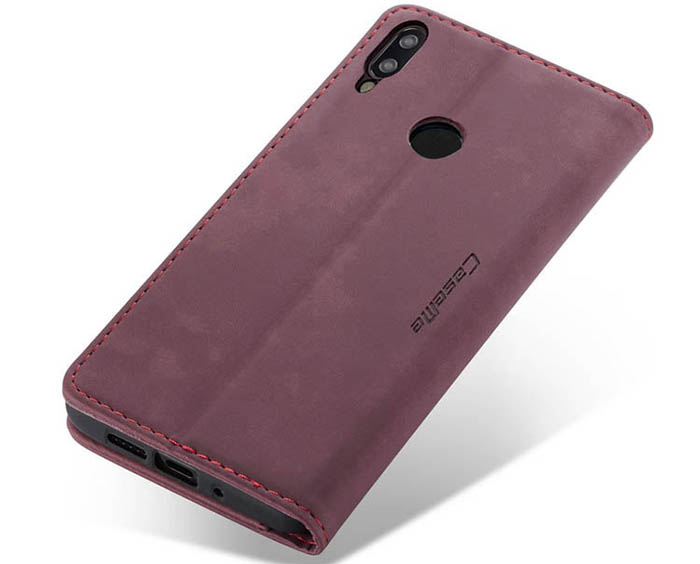 CaseMe Huawei P Smart 2019 Retro Wallet Kickstand Magnetic Flip Leather Case