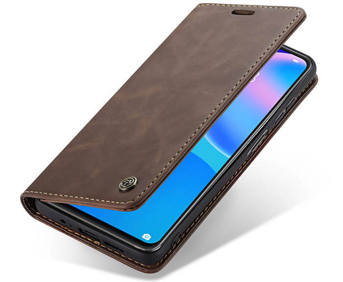 CaseMe Huawei P Smart 2021 Wallet Kickstand Magnetic Flip Leather Case