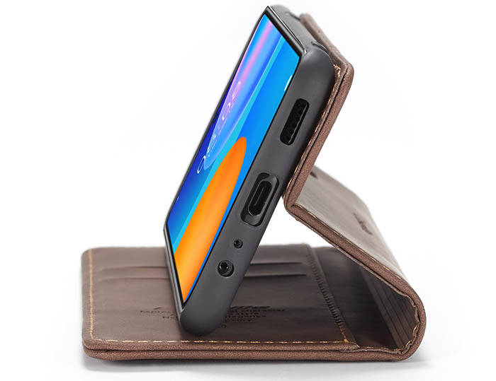 CaseMe Huawei P Smart 2021 Wallet Kickstand Magnetic Flip Leather Case