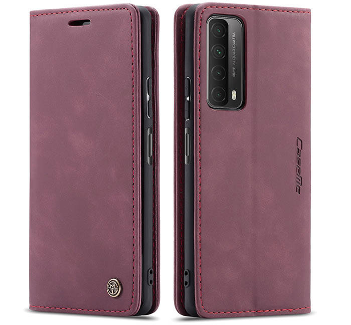 CaseMe Huawei P Smart 2021 Wallet Kickstand Magnetic Flip Leather Case