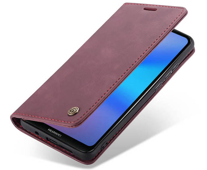 CaseMe Huawei P20 Lite Wallet Kickstand Magnetic Flip Leather Case