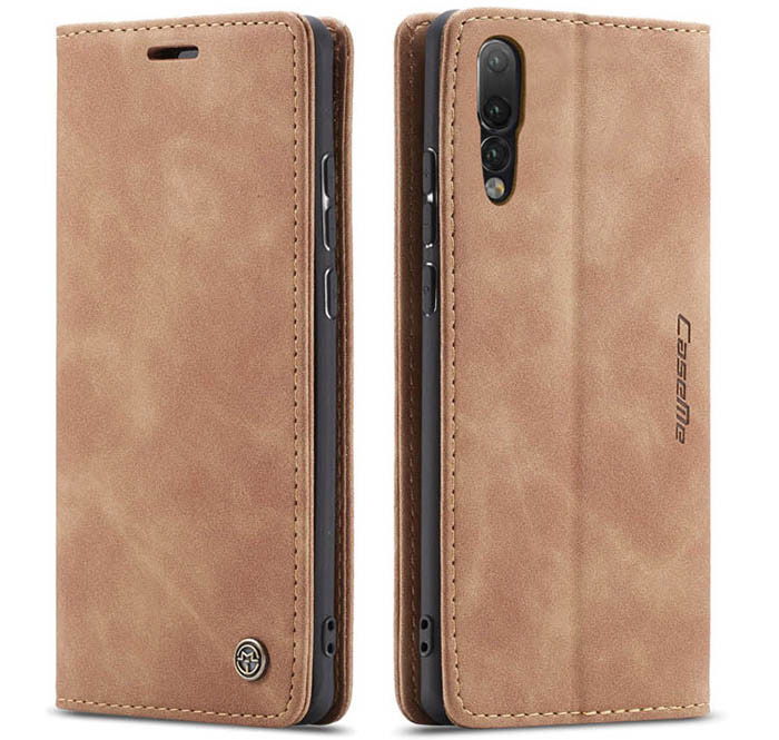 CaseMe Huawei P20 Wallet Kickstand Magnetic Flip Leather Case