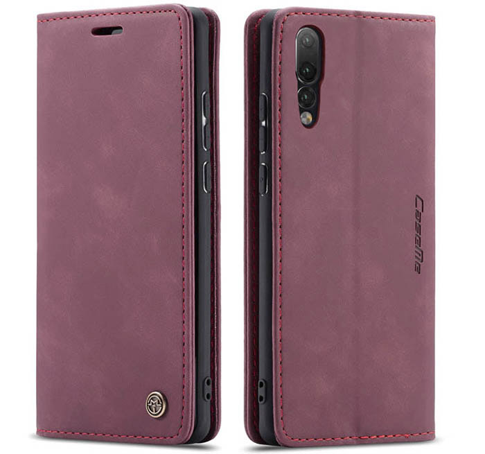 CaseMe Huawei P20 Pro Wallet Kickstand Magnetic Flip Leather Case