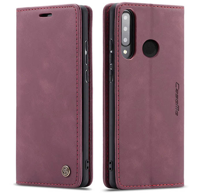 CaseMe Huawei P30 Lite Retro Wallet Kickstand Magnetic Flip Leather Case