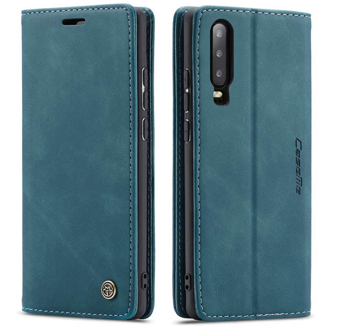 CaseMe Huawei P30 Retro Wallet Kickstand Magnetic Flip Leather Case