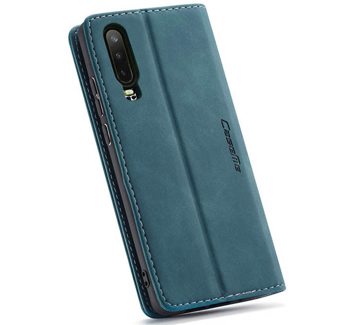 CaseMe Huawei P30 Retro Wallet Kickstand Magnetic Flip Leather Case