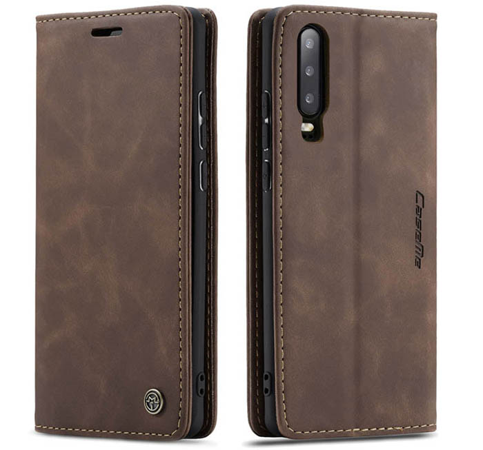 CaseMe Huawei P30 Retro Wallet Kickstand Magnetic Flip Leather Case