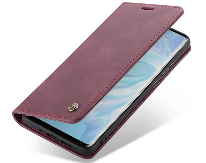 CaseMe Huawei P30 Retro Wallet Kickstand Magnetic Flip Leather Case