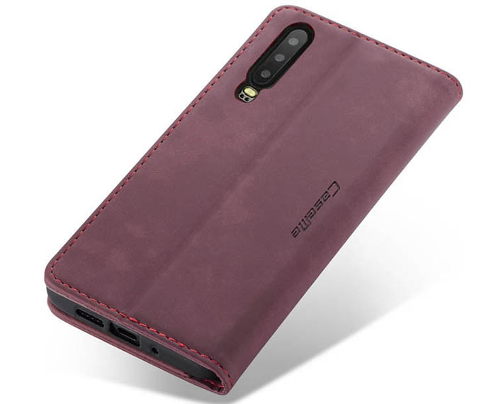 CaseMe Huawei P30 Retro Wallet Kickstand Magnetic Flip Leather Case