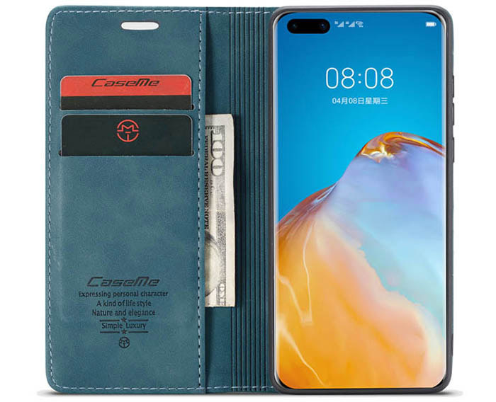 CaseMe Huawei P40 Wallet Kickstand Magnetic Flip Leather Case