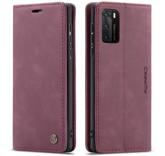 CaseMe Huawei P40 Wallet Kickstand Magnetic Flip Leather Case