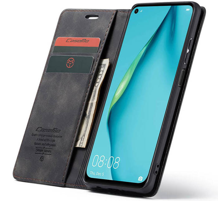 CaseMe Huawei P40 Lite Wallet Kickstand Magnetic Flip Leather Case