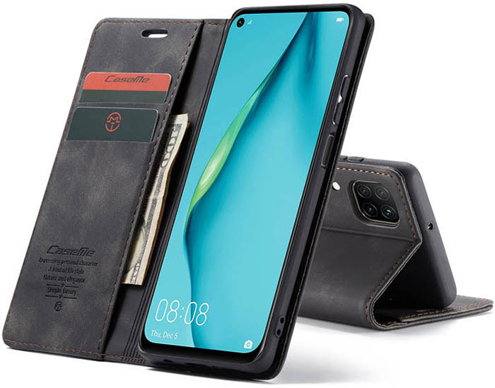 CaseMe Huawei P40 Lite Wallet Kickstand Magnetic Flip Leather Case